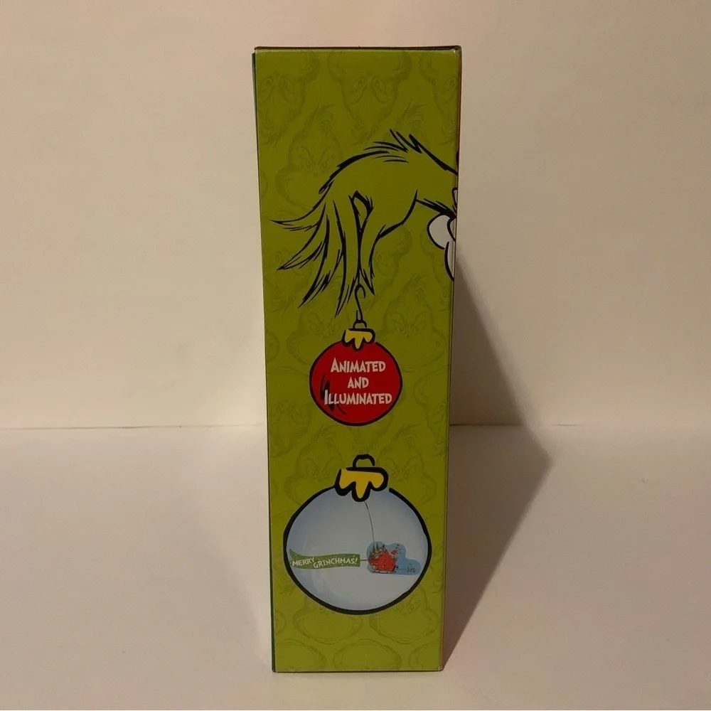 NIB. DR. SEUSS The Grinch Animated Tree Topper